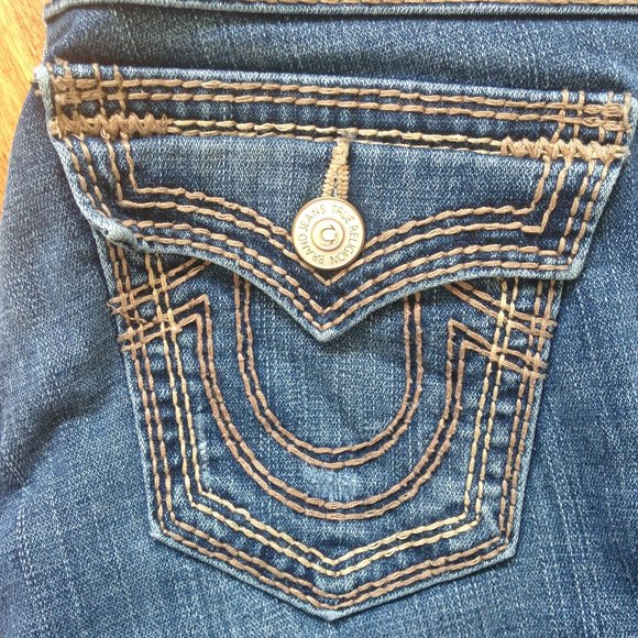 True Religion - Julie Big QT Skinny Blue Jeans - Picture 4 of 11